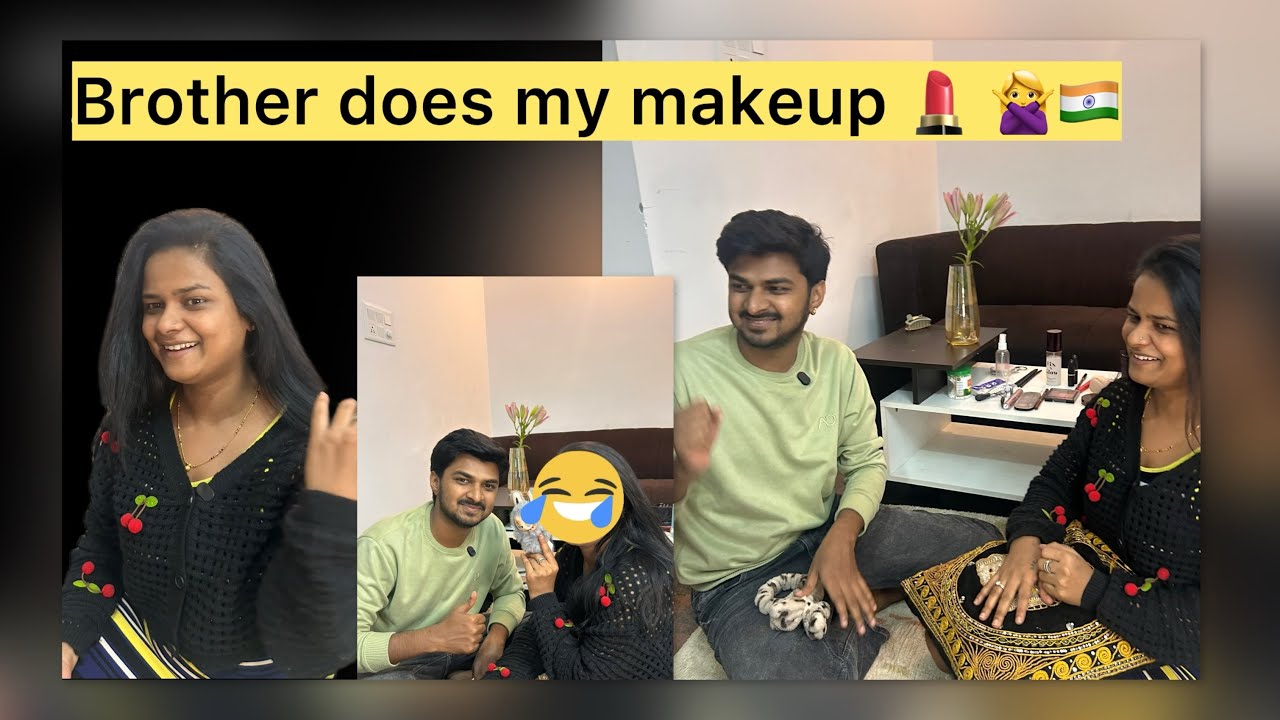 India Final Match + Brother Does My Makeup = Chaos! 😂 
