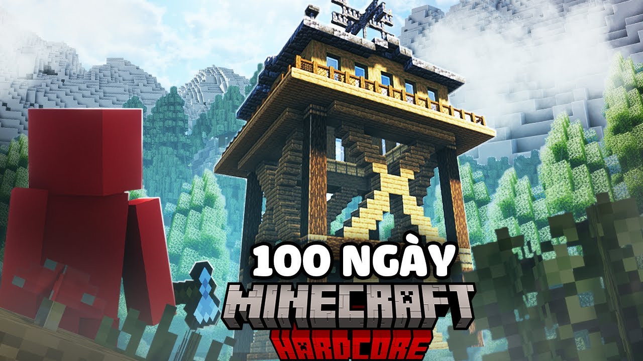 Mình Sinh Tồn 100 Ngày Minecraft Sinh Tồn Hoang Dã Siêu Khó! [FULL MOVIE]
