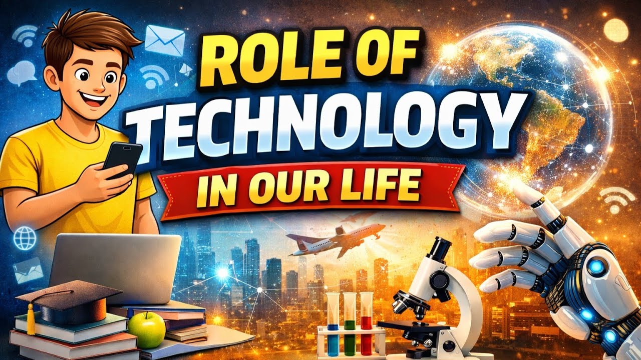 Essay Series 2 | Role of Technology in Our Life - Benefits and Impact | Easy English Writing