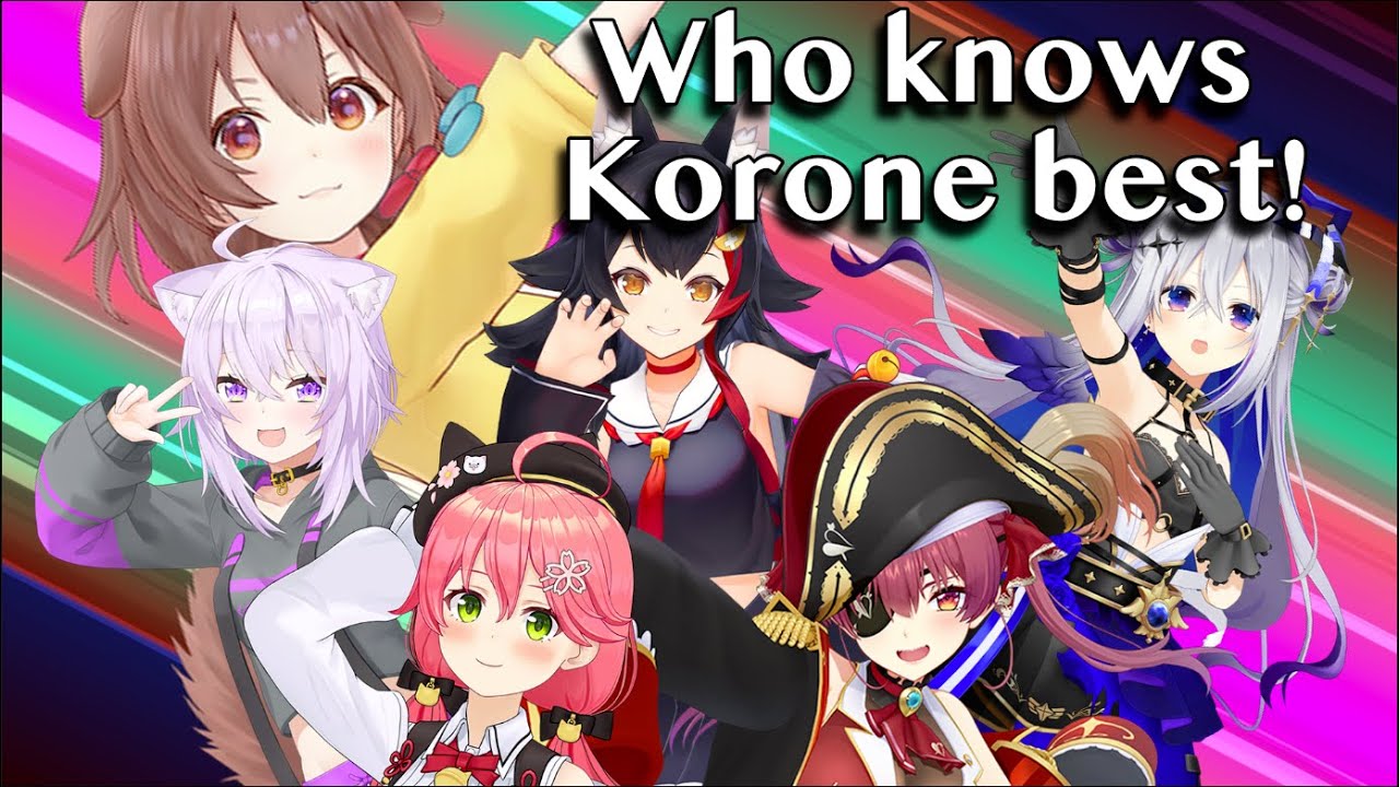 Who knows Korosan best w/Okayu Kanata Marine Mio & Miko EN SUBS