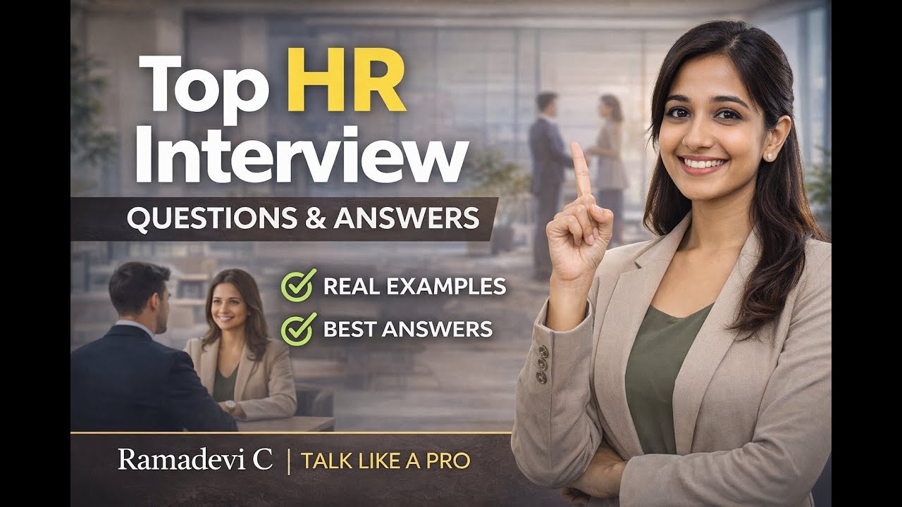 Top HR Interview Questions & Answers | Easy English Tips for Freshers | Talk Like a Pro