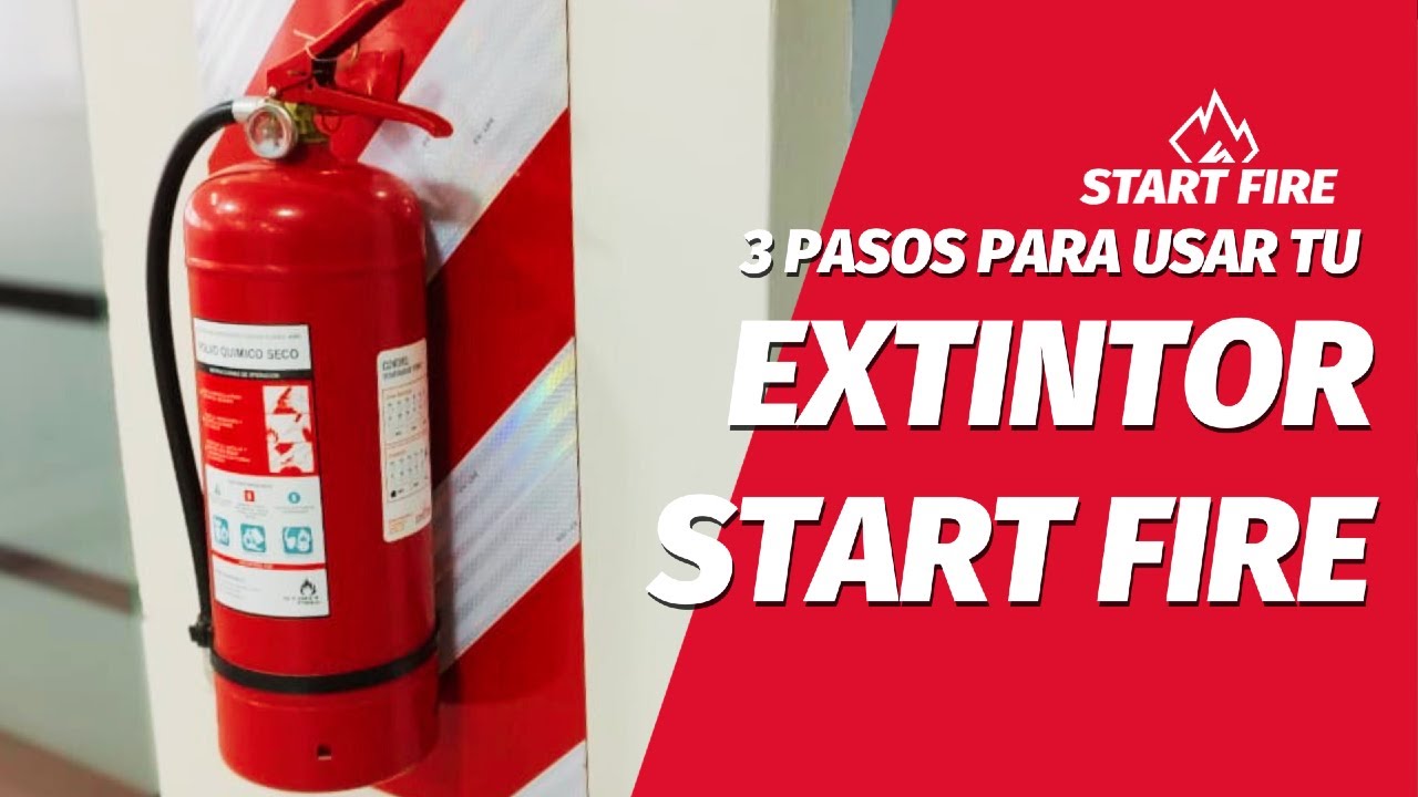 Cómo usar tu extintor Start Fire en 3 simples pasos