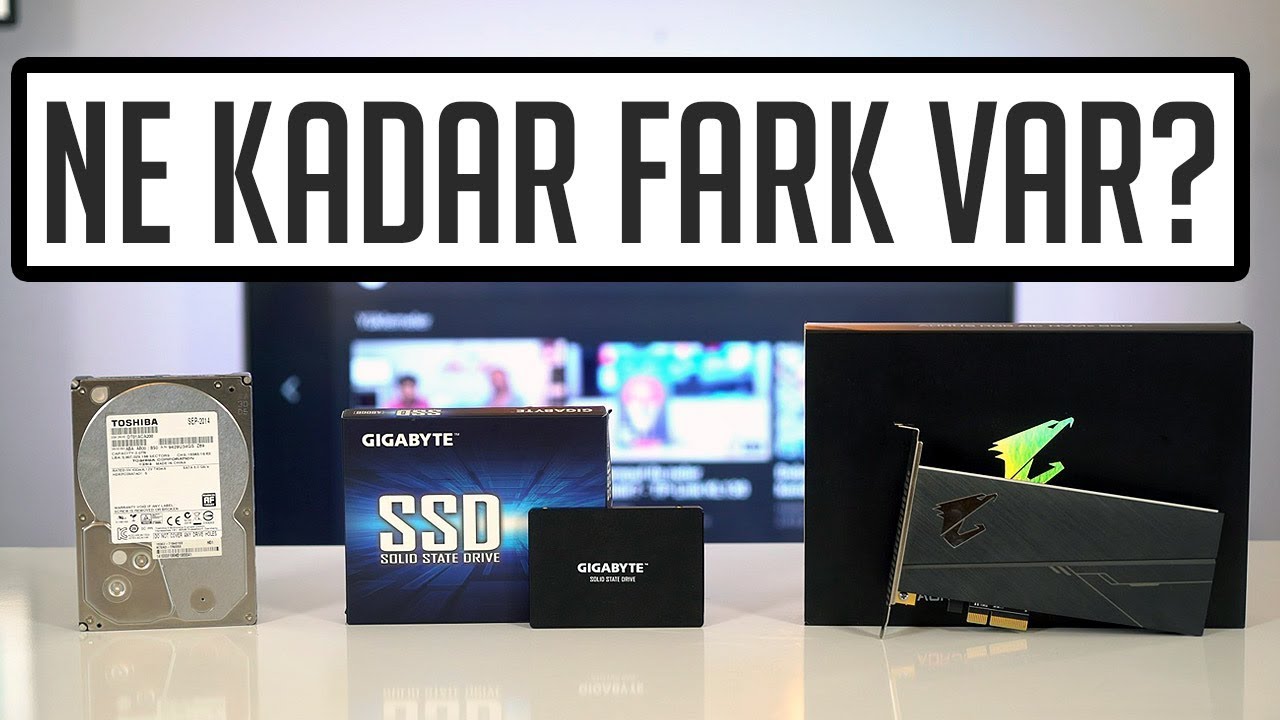 Ne kadar fark ediyor? HDD vs SATA SSD vs NVMe SSD