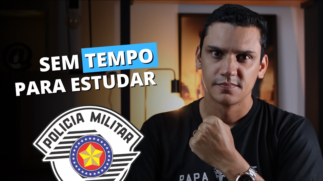 ⏰ 🚔 Sem TEMPO para estudar para a prova do concurso Soldado PM-SP 2024? por Leandro Fajan