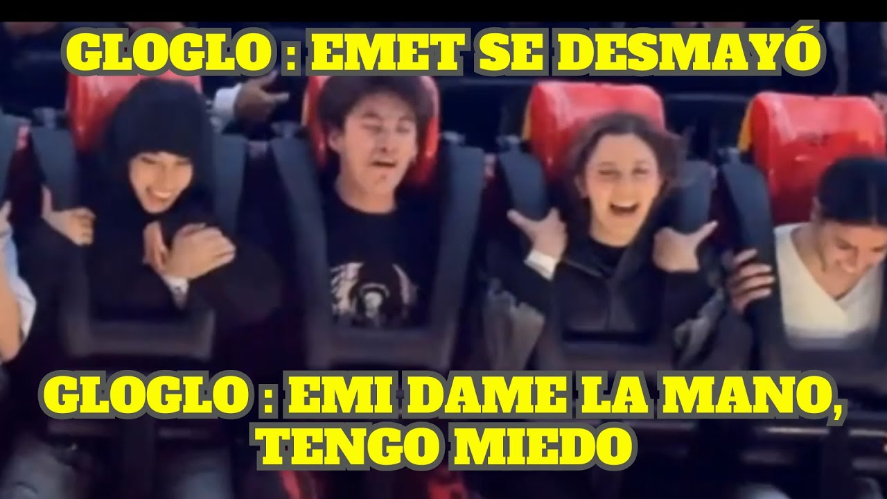 GLOGLO, EMIKUKIS Y EMETSUKI SE SUBEN A UN JUEGO MECÁNICO + EMET SE GOLPEA LA CABEZA