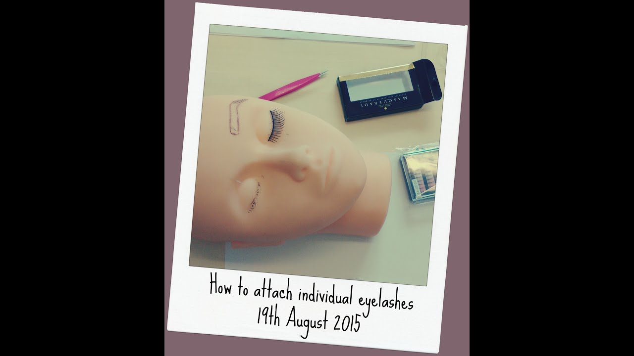 How to attach individual eyelashes