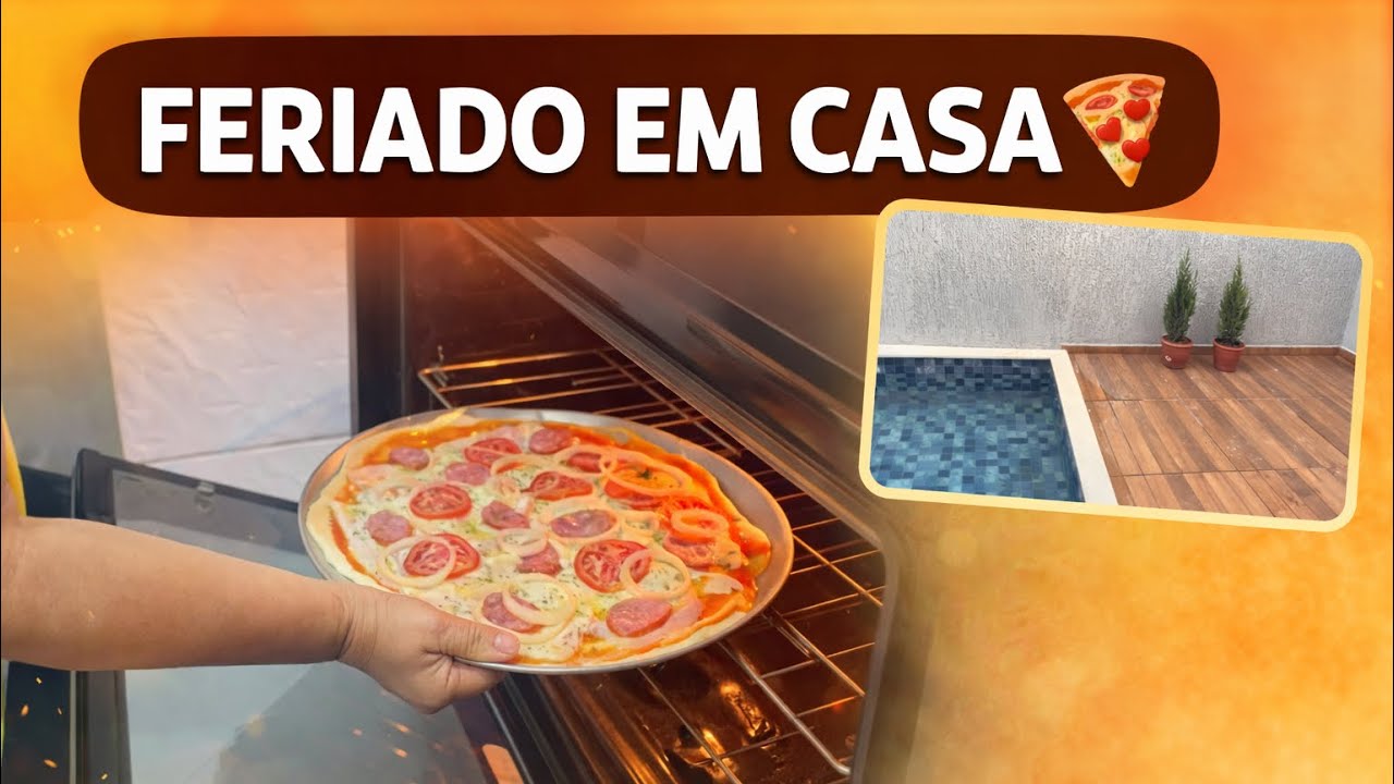 Feriado em Casa com as Crianças + Fizemos Pizza 🍕👨‍👩‍👧‍👦
