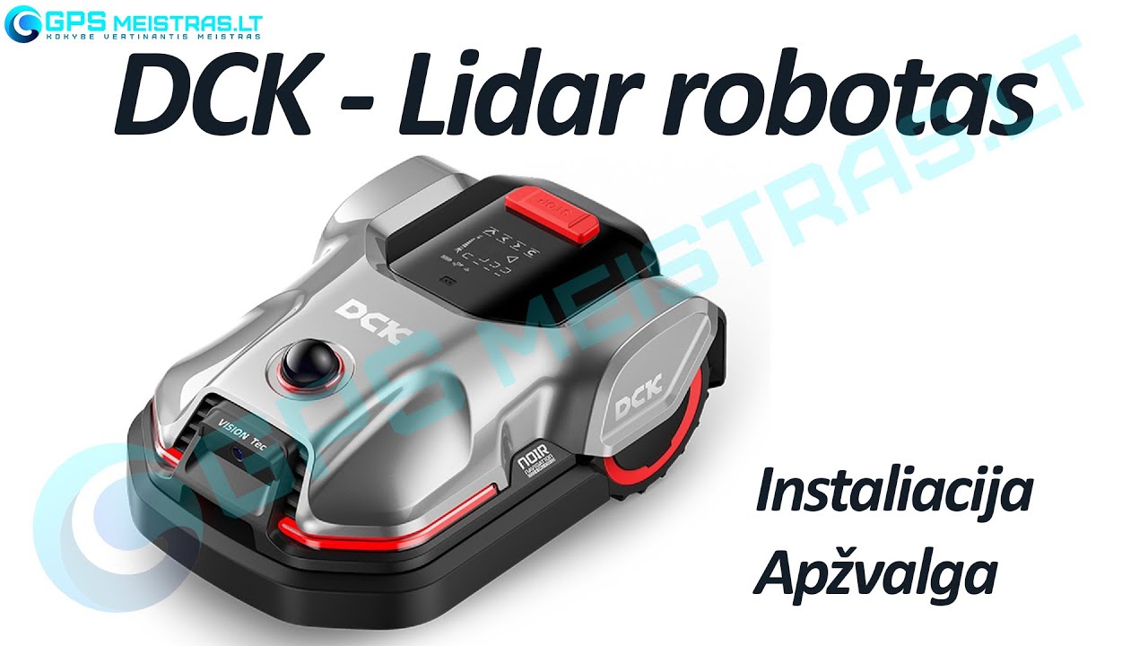 DCK LiDAR vejos robotas – Išsami apžvalga, instaliacija ir naudojimo patarimai