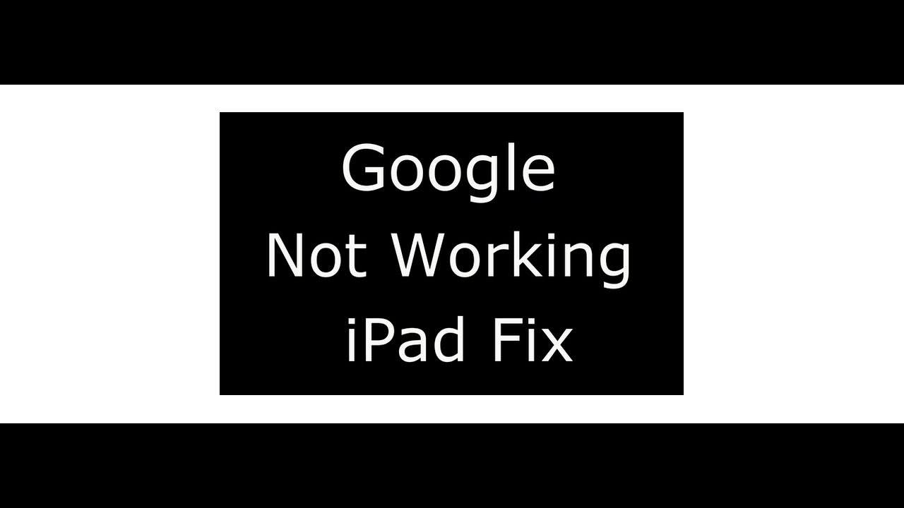 How to fix Google search not working on iPad (Safari error)