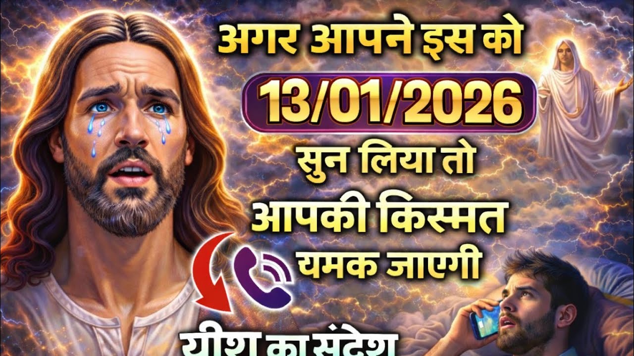 13 जनवरी 2026 | अनन्त प्रेम और महा-अभिषेक का दिव्य संदेश | आज सुन लो जीवन बदल जाएगा | Yesu Message