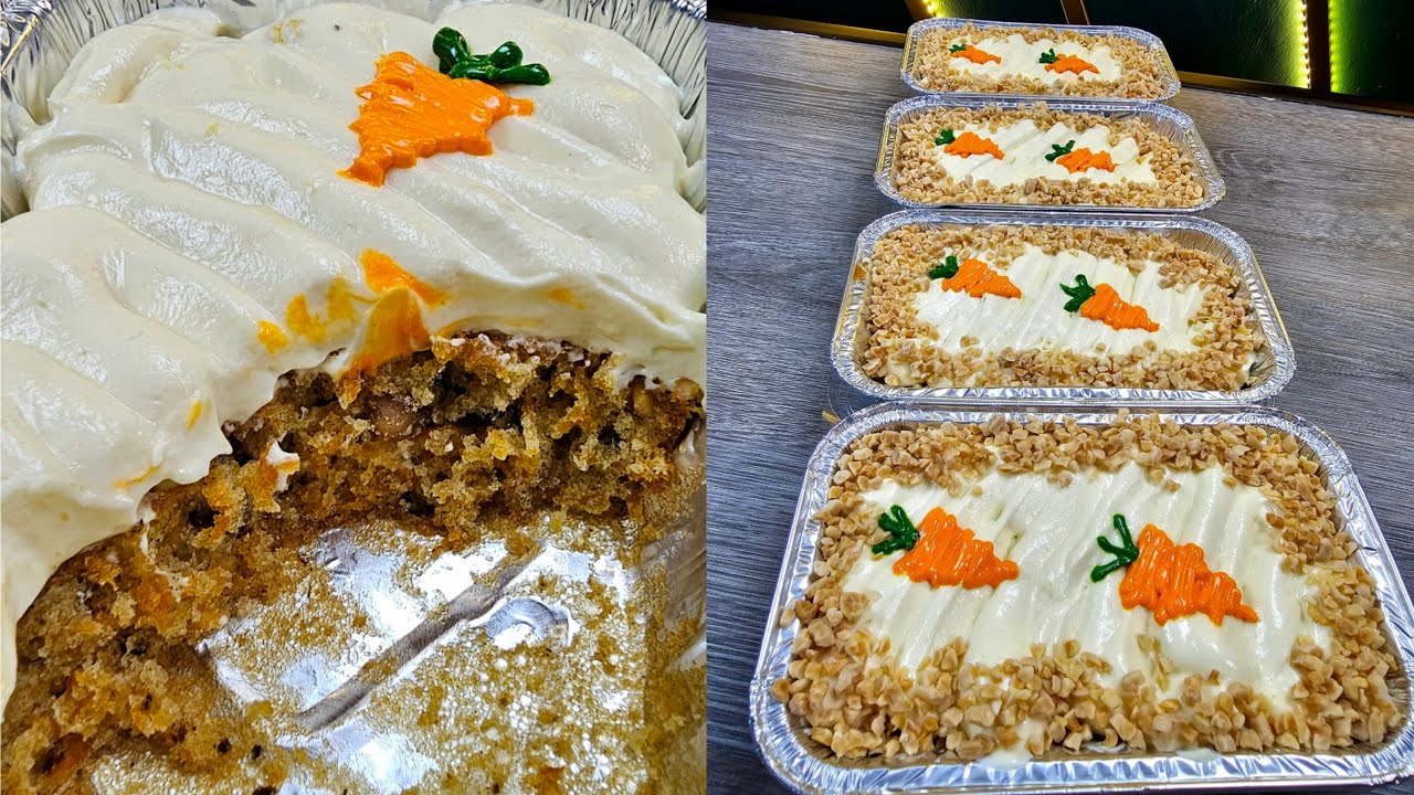 CARROT CAKE WITH CREAMCHEESE FROSTING | Kek Lobak Merah