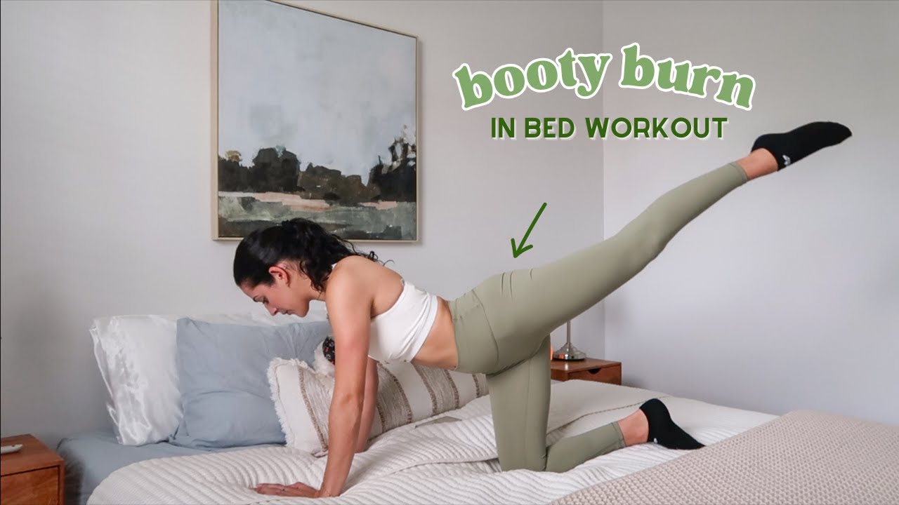 5 MIN BOOTY BURN IN BED WORKOUT // BEFORE BED BUTT WORKOUT!