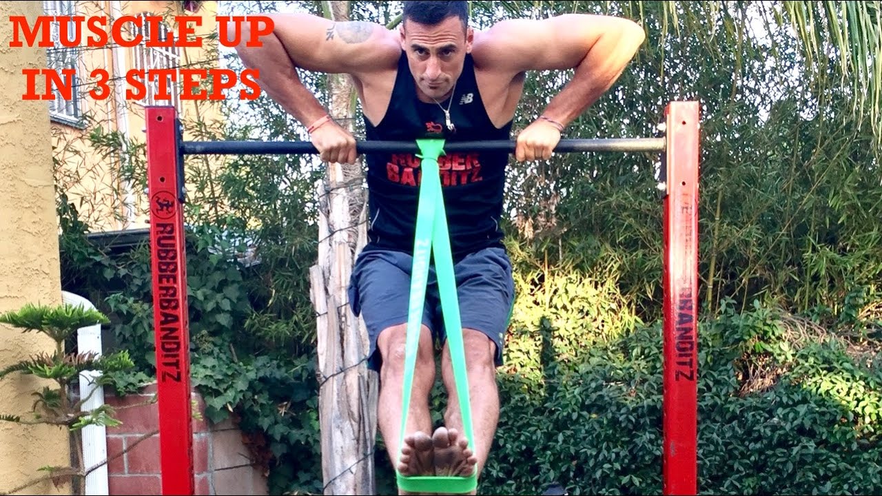 RubberBanditz Muscle Up Tutorial With Calisthenics Resistance Bands