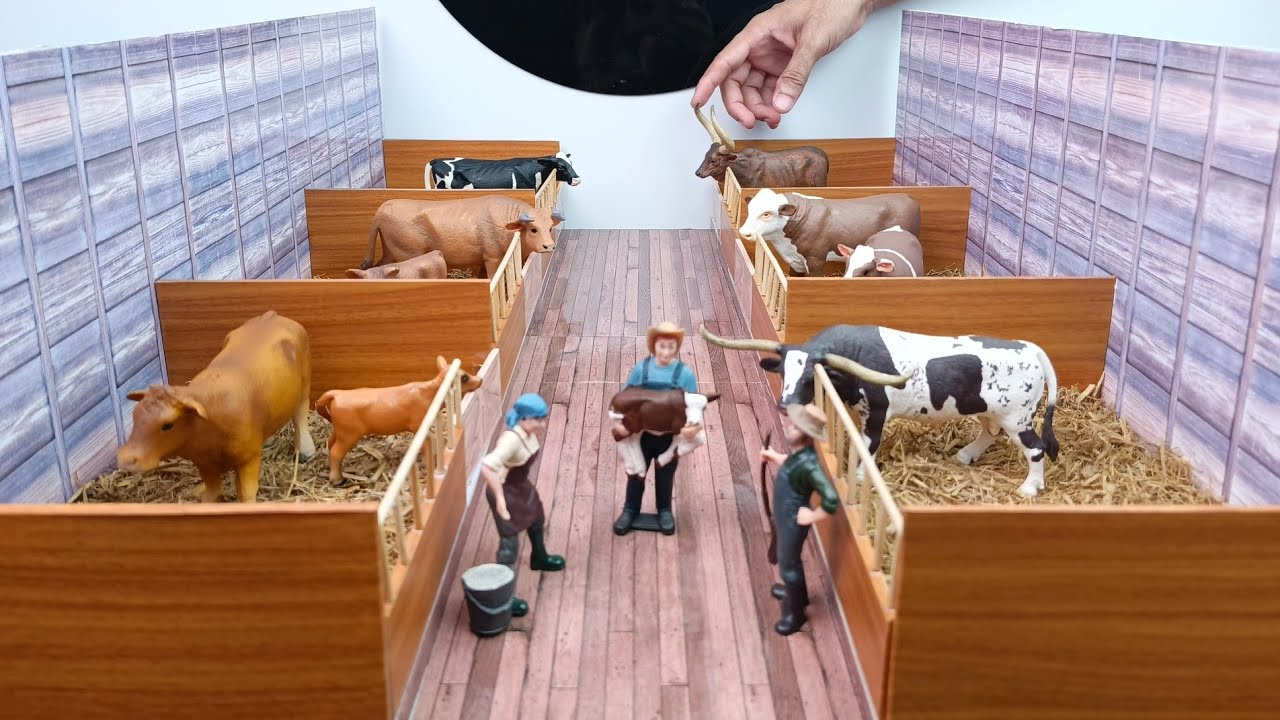 How to make Cow Farm Diorama DIY | Miniature Cow Farm