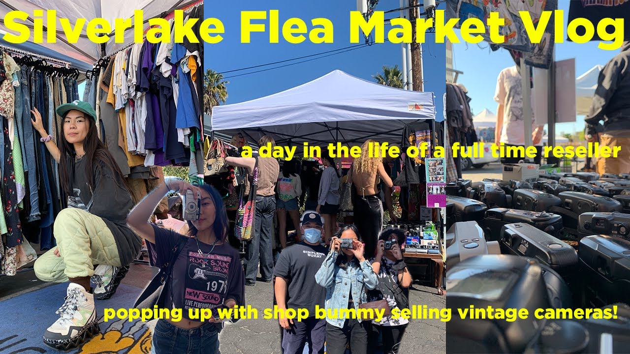 Silverlake Flea Market Vlog | selling vintage cameras with shop bummy + a day in the life