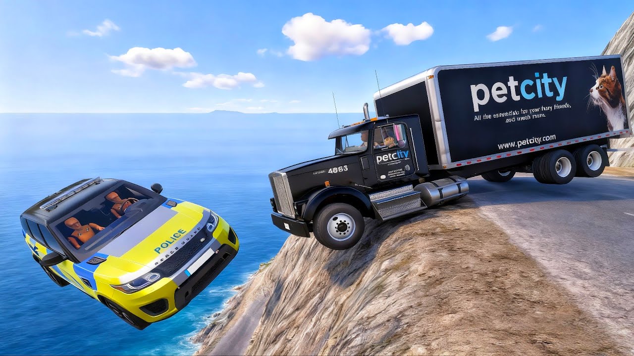 Cars vs Cliff mountains Crash 💥 | Beamng Drive #67!