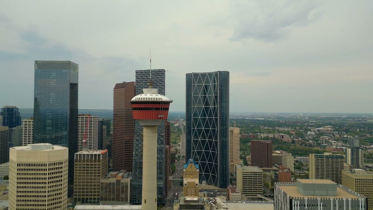 Calgary Skyline (Downtown) Drone