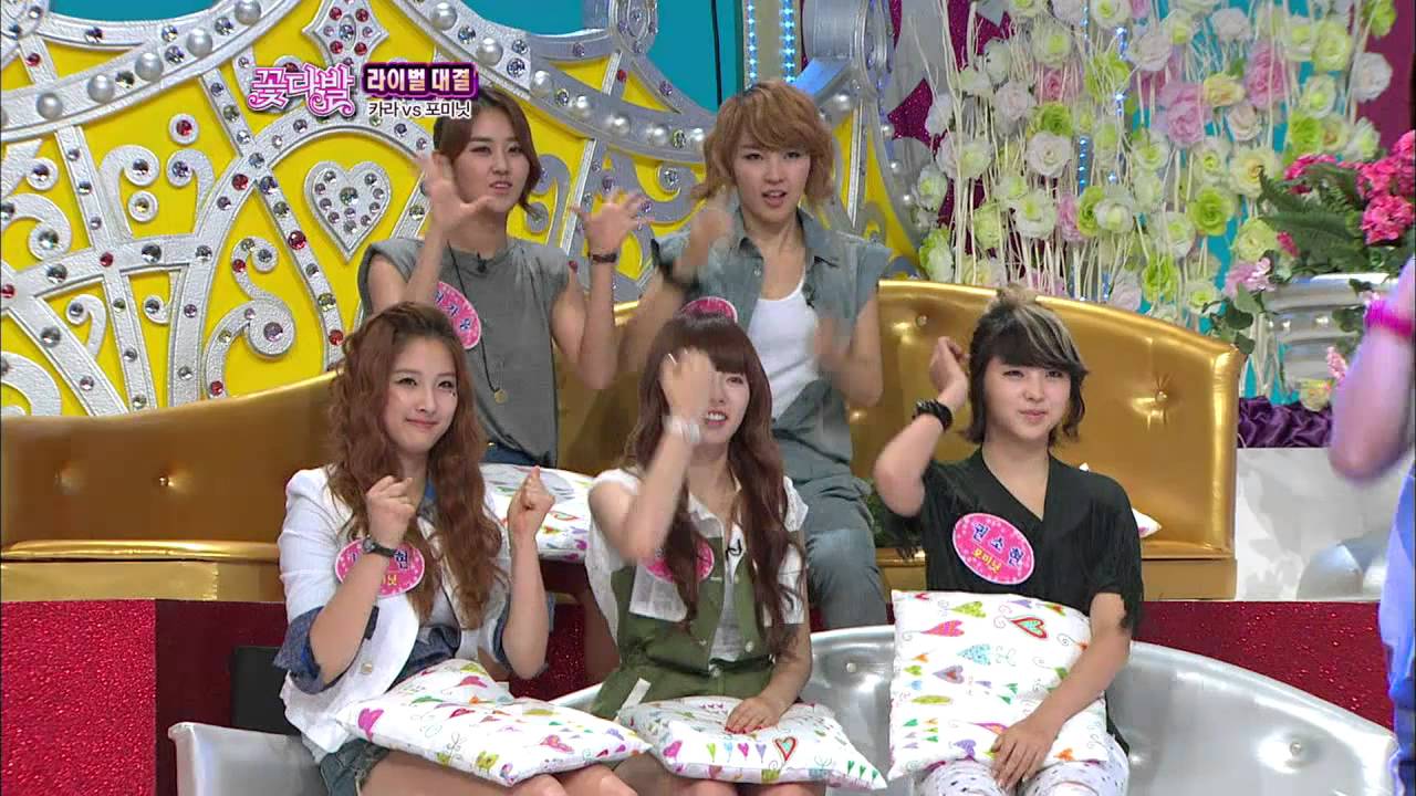 【TVPP】KARA - Dance Time! Hot Issue & Change(4MINUTE), 카라 - 포미닛춤 바꿔 추기 @ Flowers