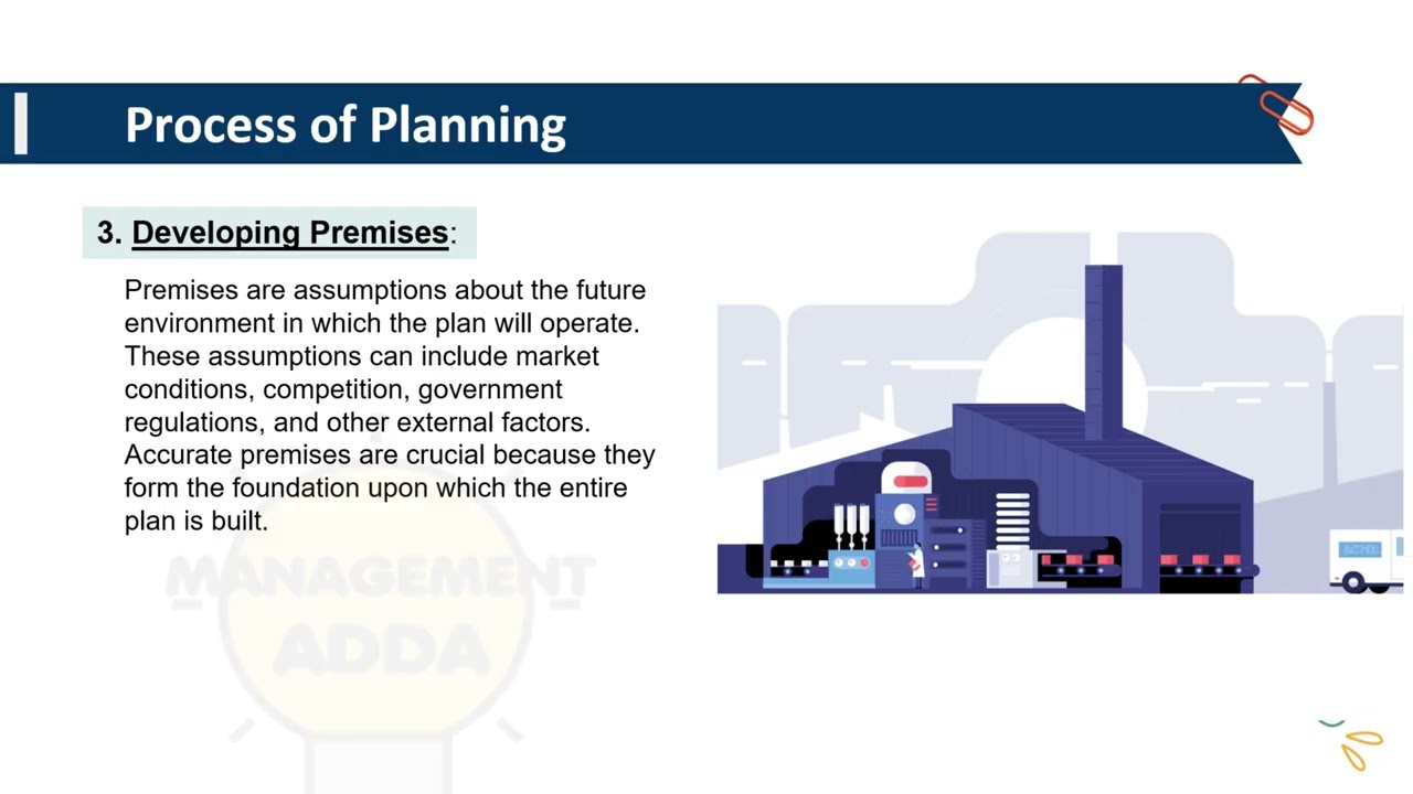 Planning Process Explained in Hindi | Steps of Planning | BBA MBA