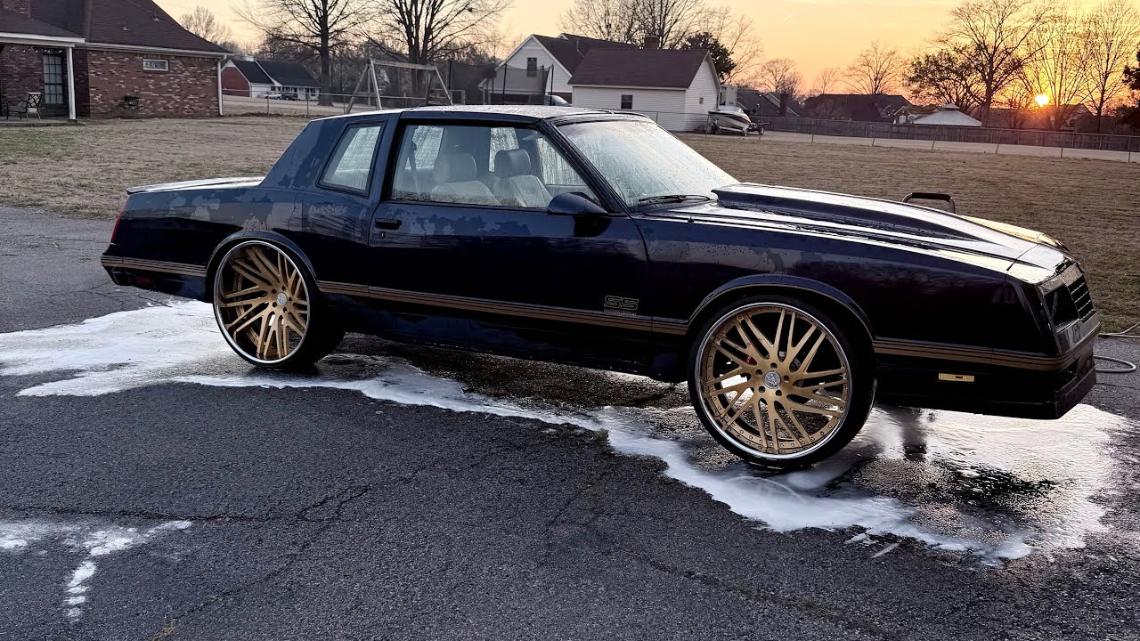 Monte Carlo SS on 24” Amani Forged wheels. Audio fabrication completed. #sloomsgarage