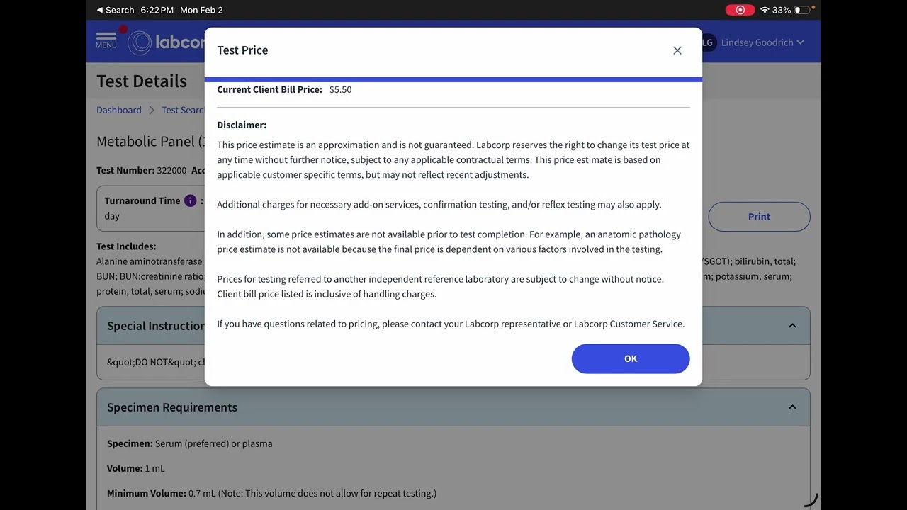 Labcorp Link Test Directory Introduction