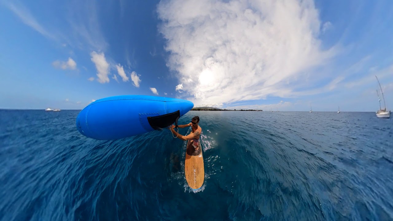 Learning to Wing Foil on your paddle board.  