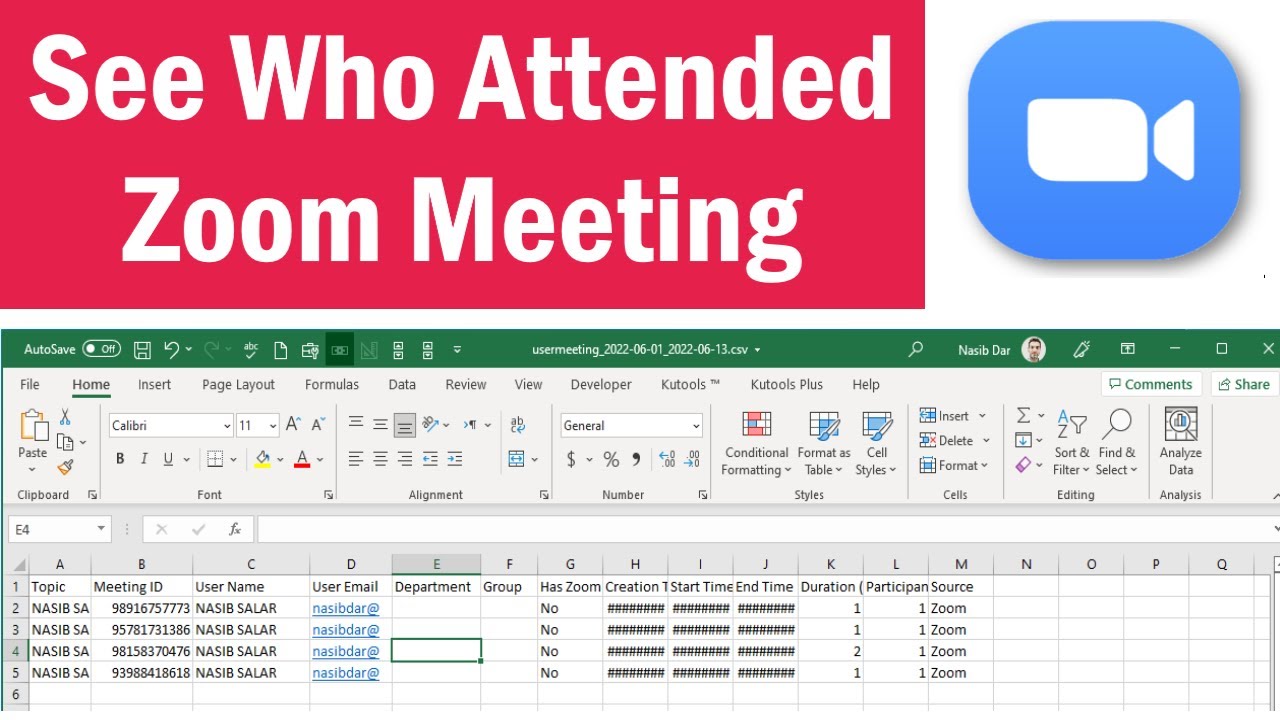 Zoom Attendance | How To See Who Attended A Zoom Meeting 2022 | How To Take Attendance In Zoom