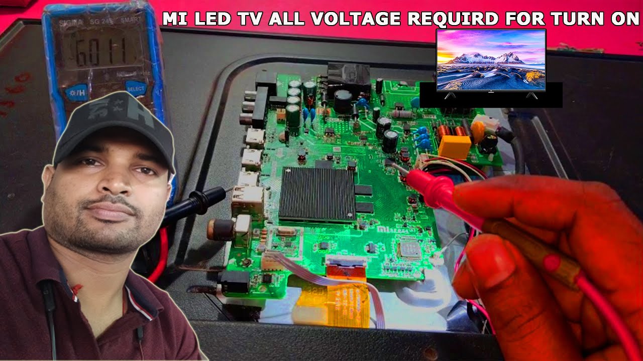 MI led tv all voltage supply ||motherboard all voltage||32inh led repair||led not turn ON #ledtv,#er