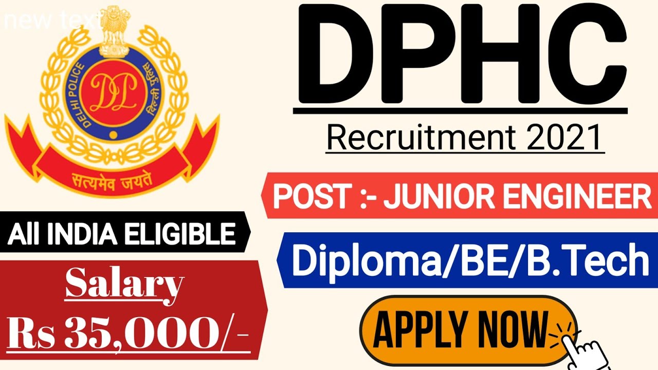 DPHCL JE  Vacancy 2021 | Diploma/BE/B.Tech | Recruitment 2021 | Job Vacancy 2021 | JE Jobs 2021