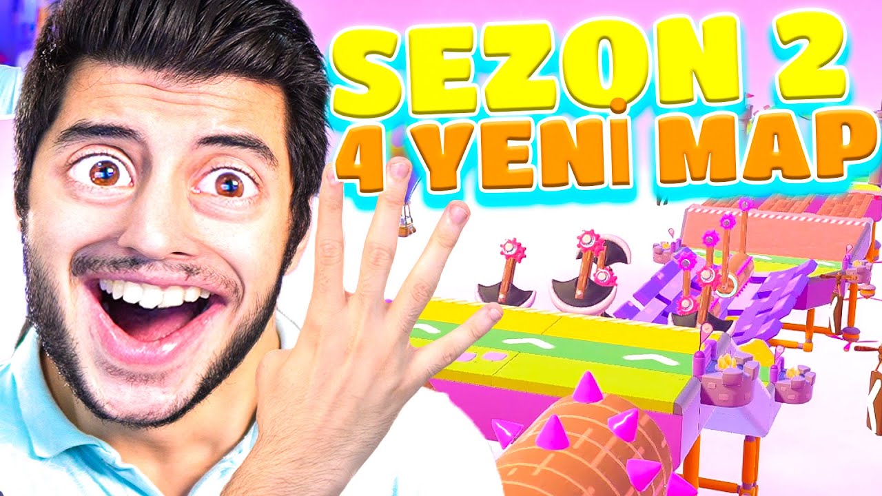FALL GUYS 2. SEZON 4 YENİ MAP GELDİ!!