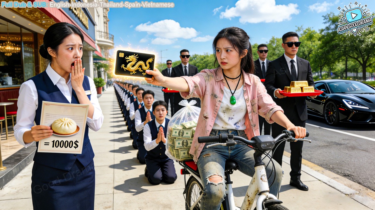 Poor Girl Rides Bicycle, Mocked—Revealed As Secret Female CEO Buying The Restaurant