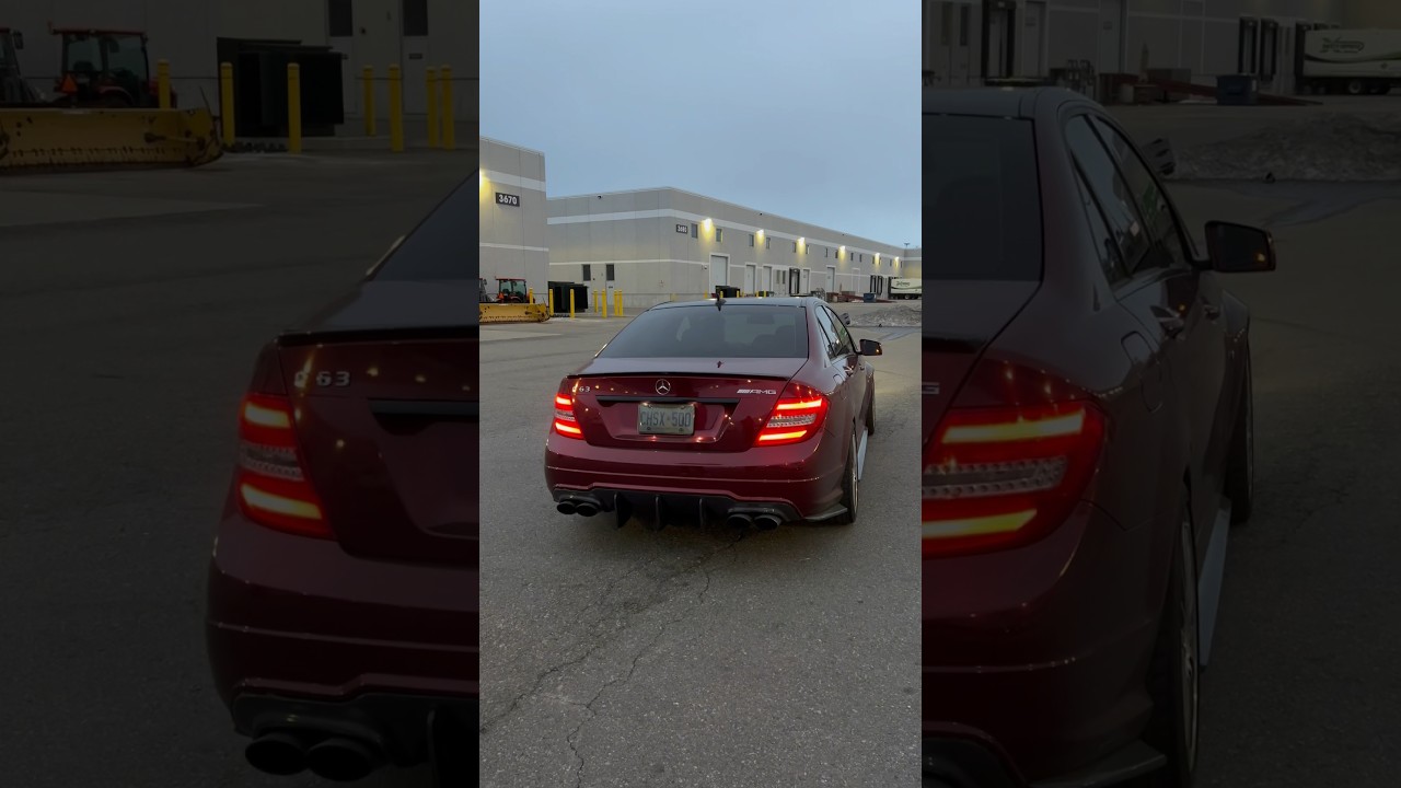 MERCEDES C63 W204 AMG INSANE EXHAUST SOUND
