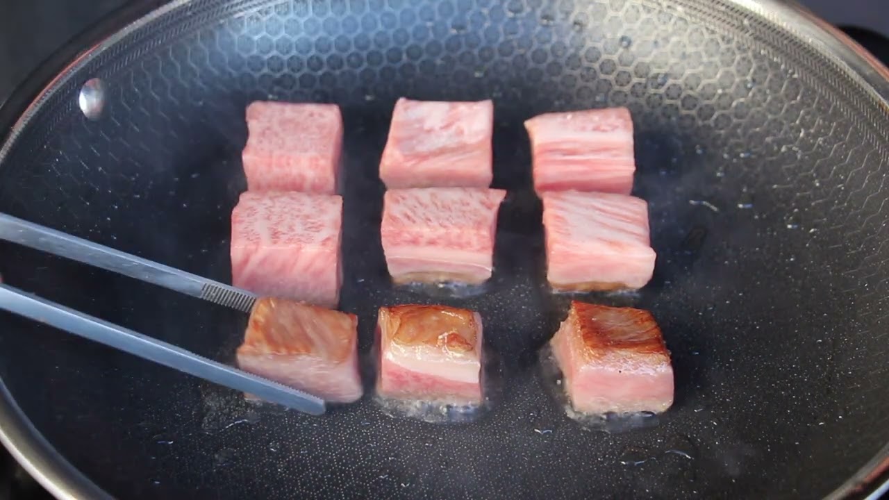 Wagyu Steak Cube Salat