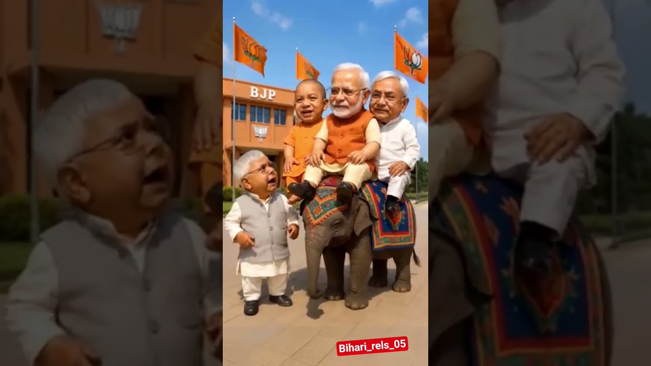 🤣Lalu vs Nitish funny video |Modi & Yogi WestBengal election campaign 