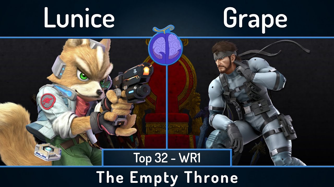 The Empty Throne | Lunice (Fox) vs Grape (Snake) | Top 32 - WR1 | SSBU Ultimate Tournament