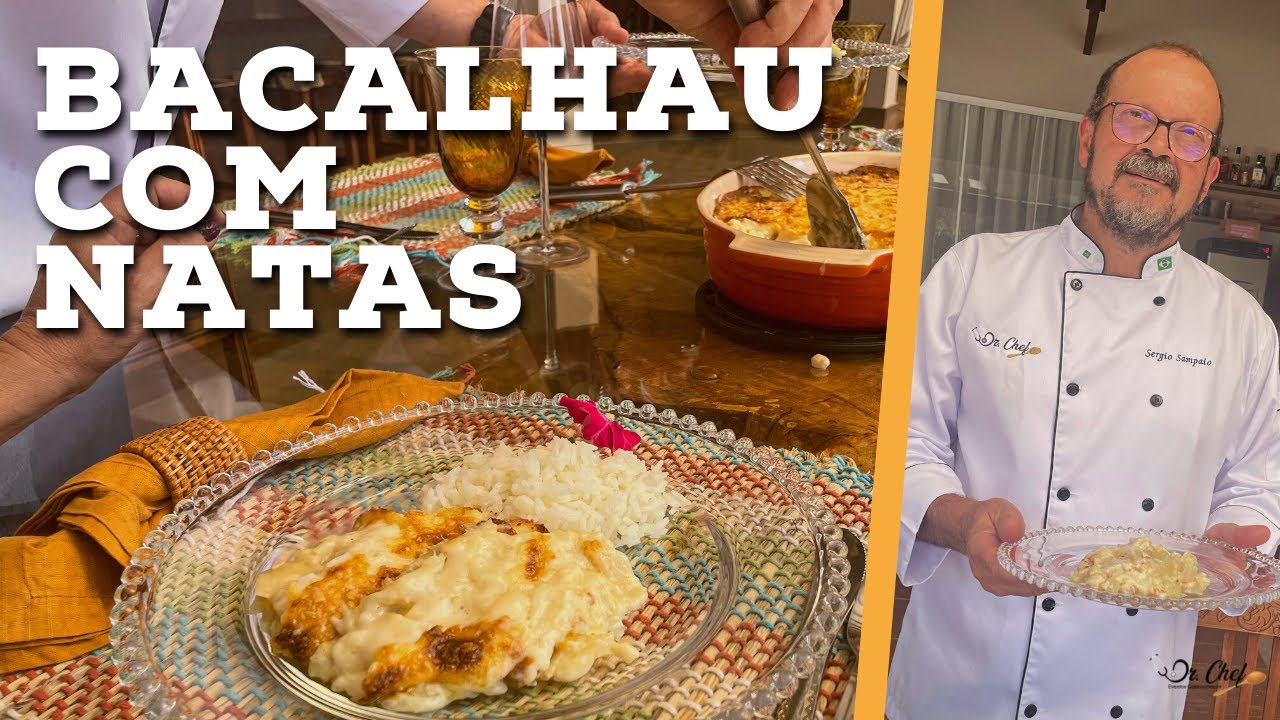 AUTÊNTICO BACALHAU COM NATAS  PORTUGUÊS - Receitas Dr Chef