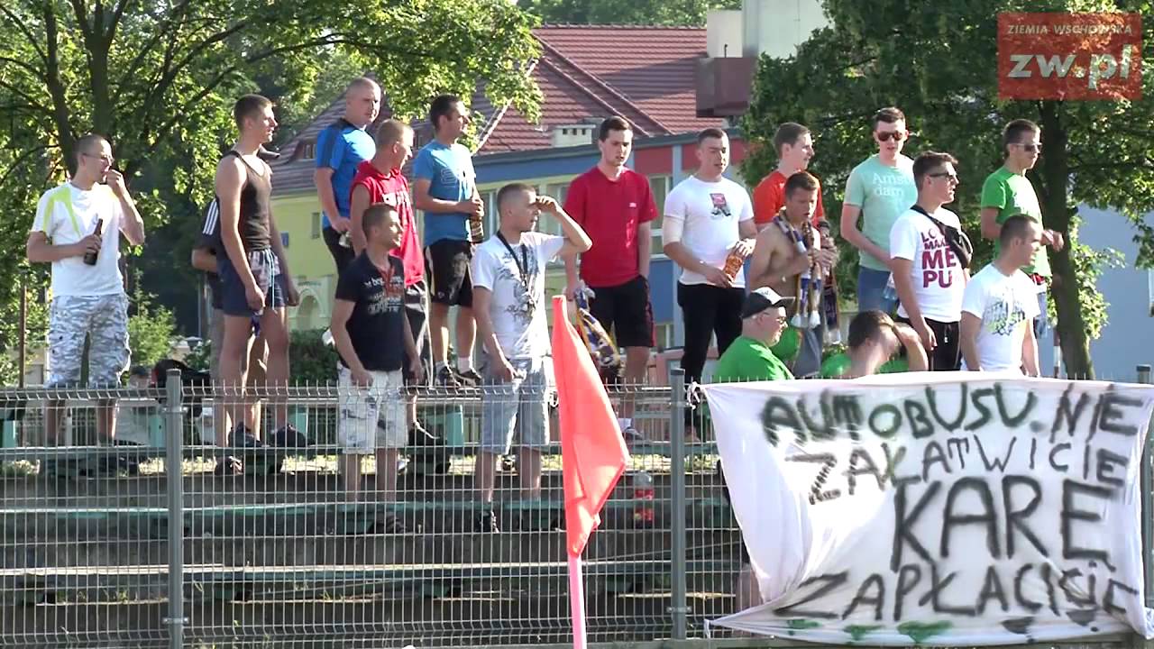 Doping na meczu Dąb Sława Przybyszów   Korona Kożuchów