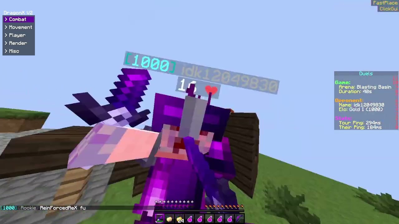 Doing pvp in duel
