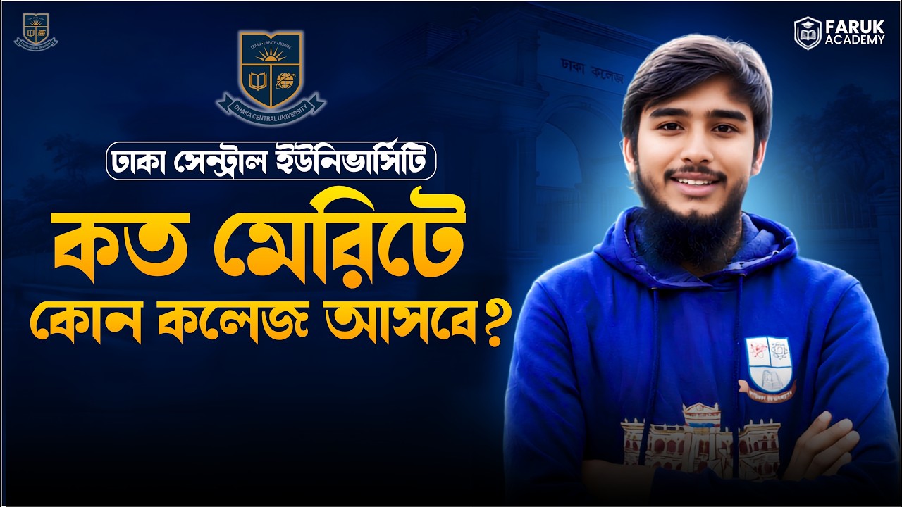 ঢাকা সেন্ট্রাল ইউনিভার্সিটিতে B Unit কত মেরিটে কোন কলেজ আসবে? || DCU Colleges Based on Merit || 2026
