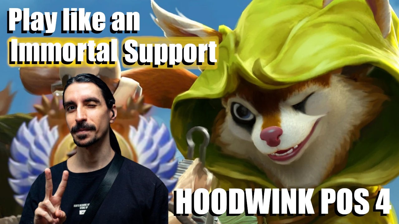 Play like an Immortal Support - Hoodwink Pos 4 - Learn with me 📖 | 7.41