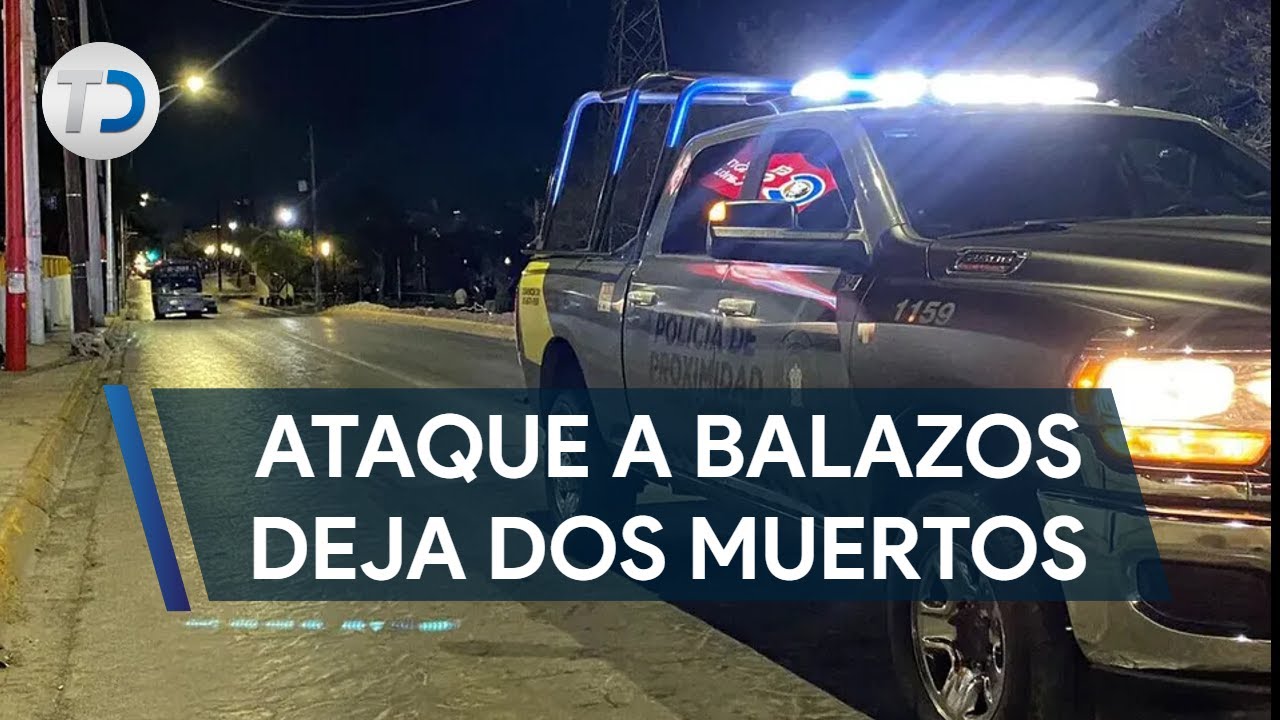 Asesinan a dos personas a balazos en Santa Catarina