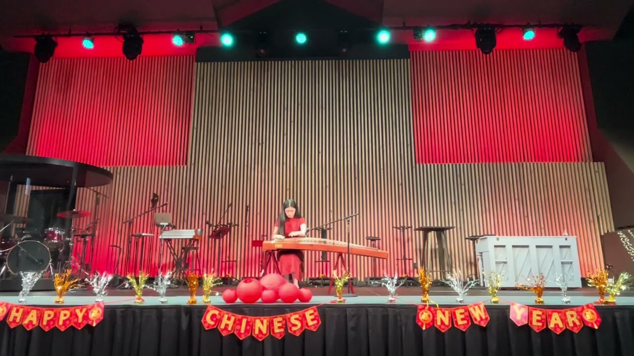 古筝独奏《溟山》- Mingshan Mountain by Wang Zhongshan played on the Guzheng @ Kingland Baptist Church