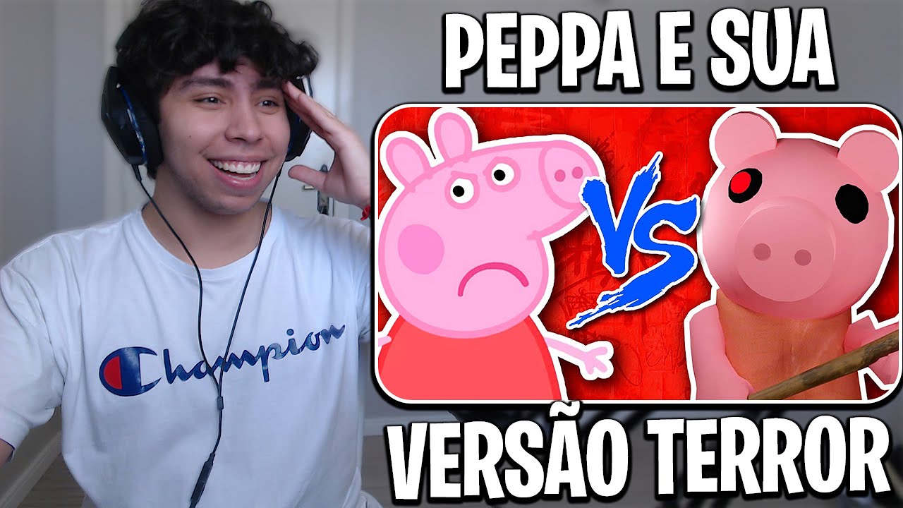 REACT Peppa Pig Vs. Piggy (Roblox) - Batalha de Rap - Brutusmano
