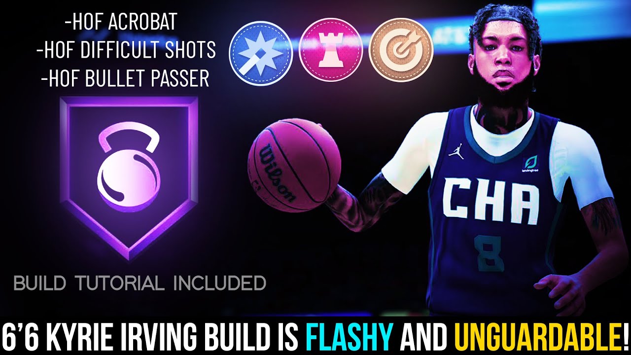 KYRIE IRVING BUILD NBA 2K22...BUT HE'S 6'6 (INSANE PLAYMAKING SHOT CREATOR BUILD!) BEST 2-WAY THREAT