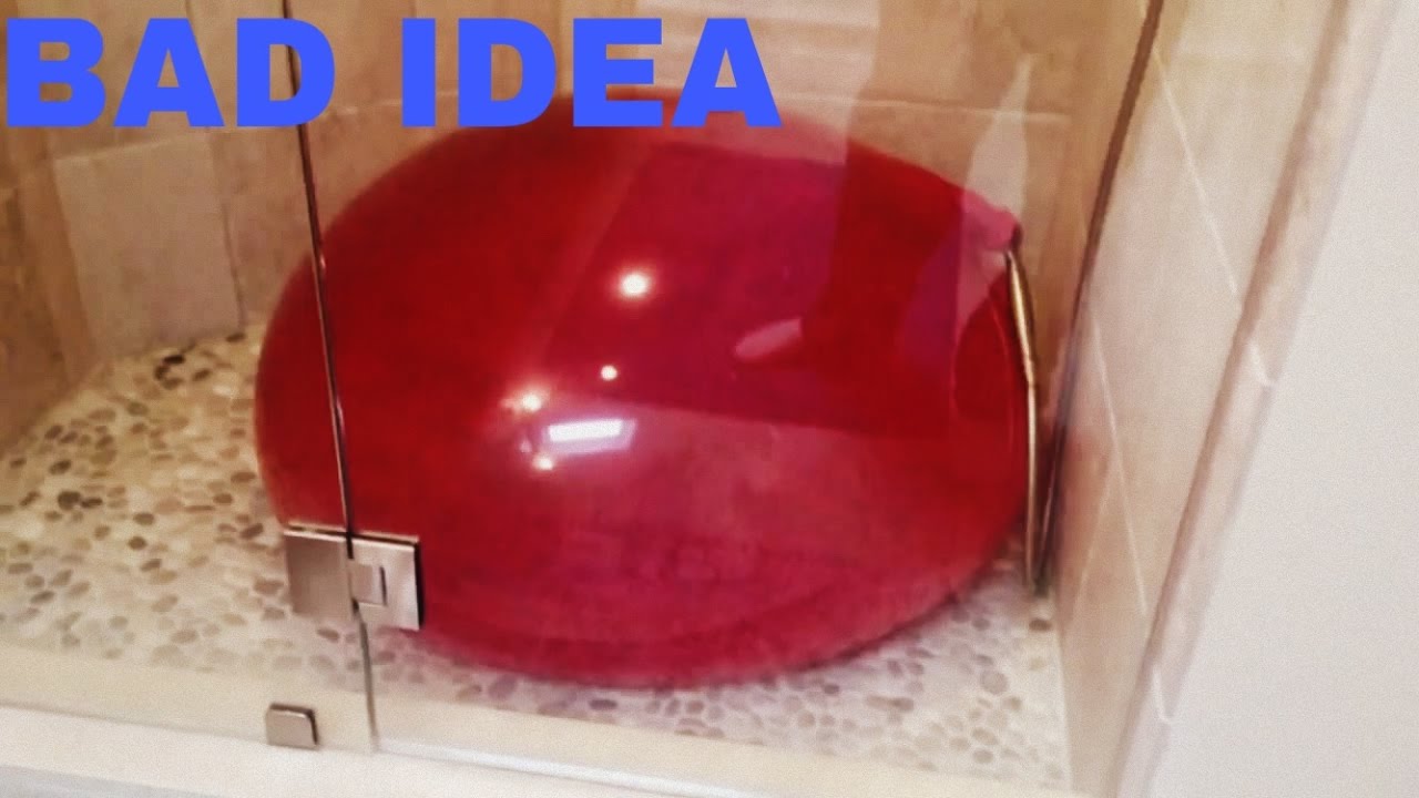 Giant Water Balloon floods the whole house!!!