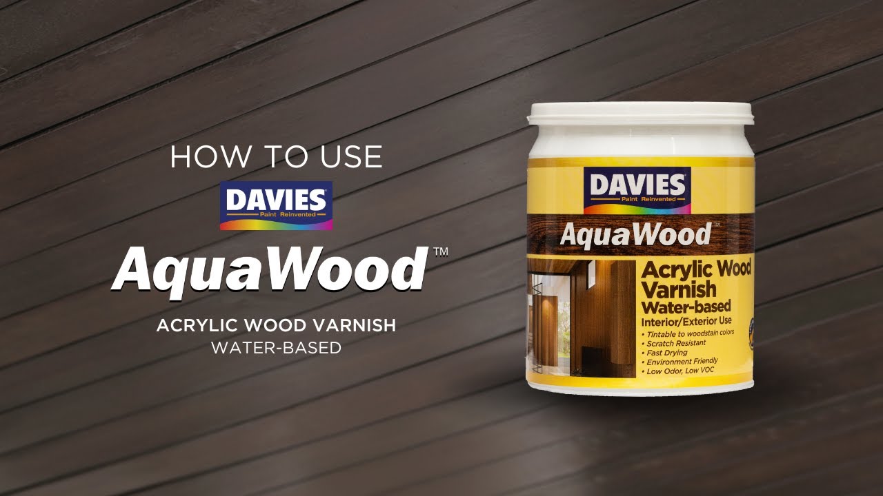 How to Use: DAVIES AQUAWOOD Water-Based Wood Varnish (Hindi Maamoy!)