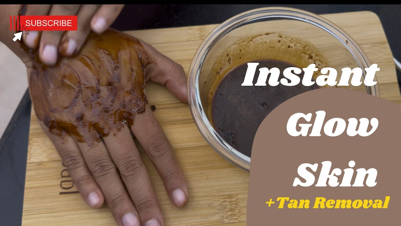 DIY Coffee Scrub & Face Mask for Tan Removal | Natural Glowing Skin Routine