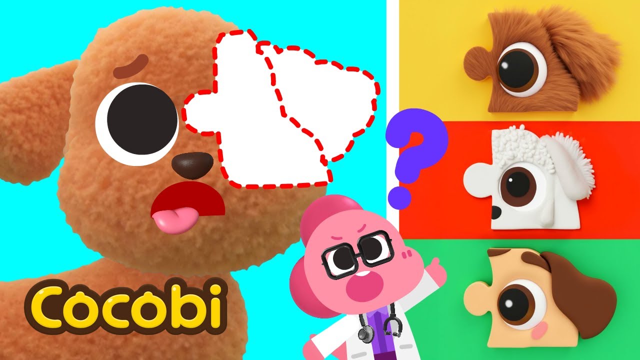 Puppy Lost its Face! Let's Find it + More BEST Fun Songs for Kids | Cocobi
