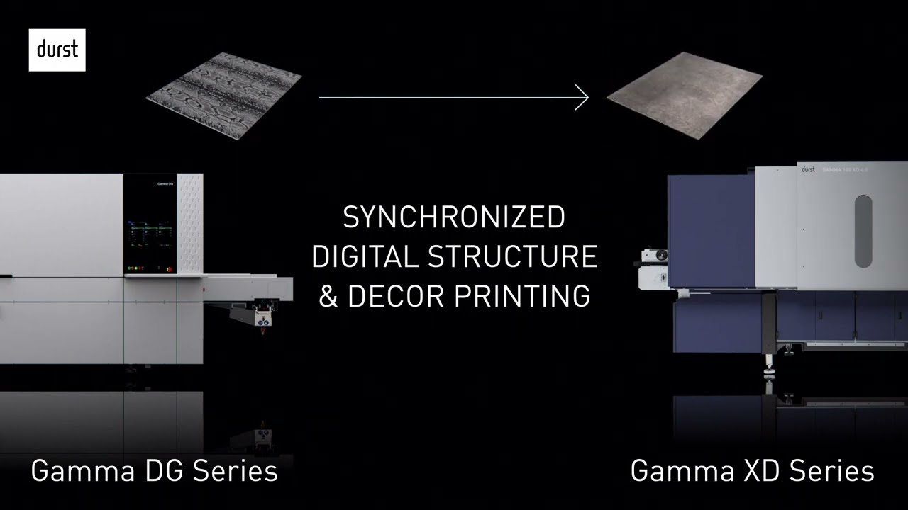 Durst Ceramics Printing - Synchronized Digital Structure Decor Printing