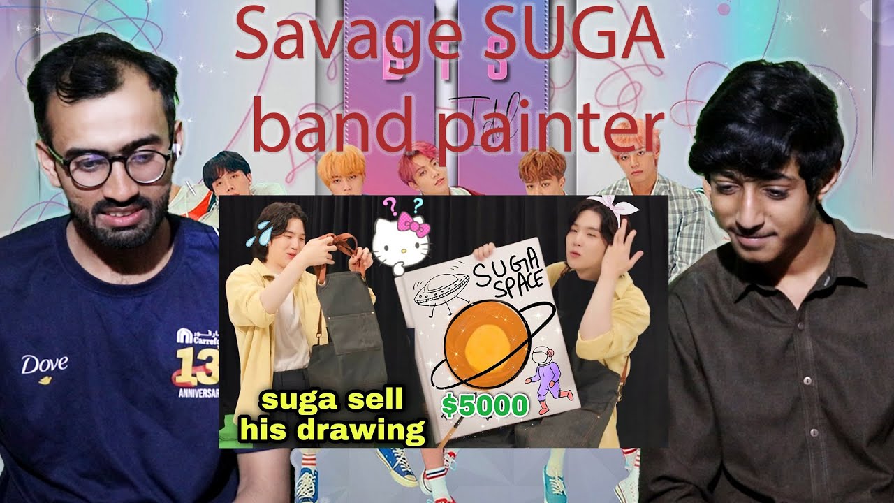 Pakistani Reaction on Savage SUGA band painter😎 🎨 // Hindi dubbing